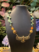 Load image into Gallery viewer, African Turquoise Eagle necklace