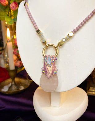 Elphin Love Drop - Rose Quartz necklace