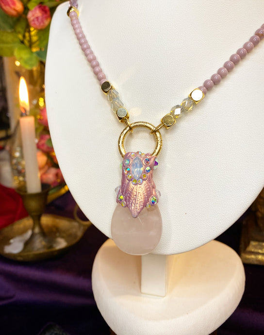 Elphin Love Drop - Rose Quartz necklace