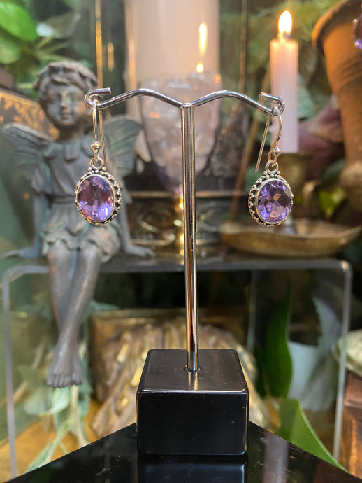 Amethyst earrings