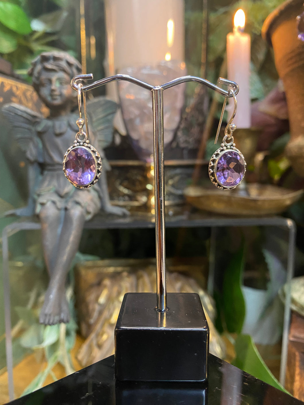 Amethyst earrings