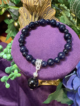 Load image into Gallery viewer, Blue Goldstone bracelet - Stone of Ambition and Inspiration