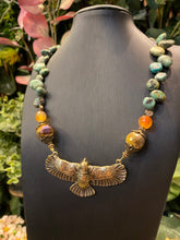 Load image into Gallery viewer, African Turquoise Eagle necklace