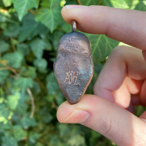 Owl Relic Pendant with Labradorite cabachon