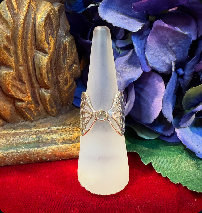 Labradorite Butterfly ring