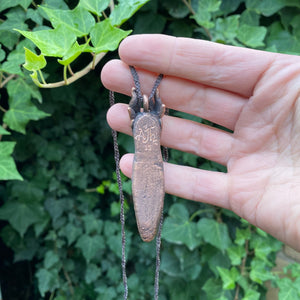 Dragon Totem pendant with Green Tourmaline