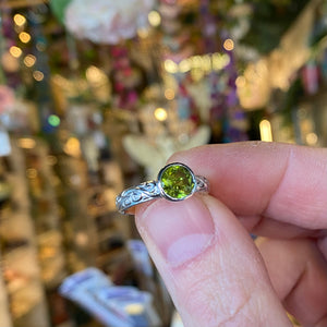 Sterling Silver Peridot Ring