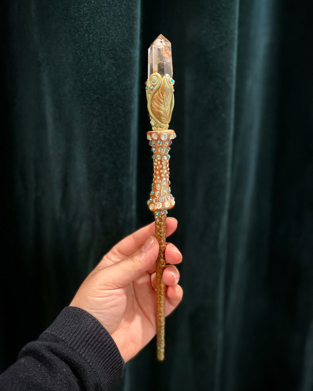 Phantom Quartz Dragonfae Wand