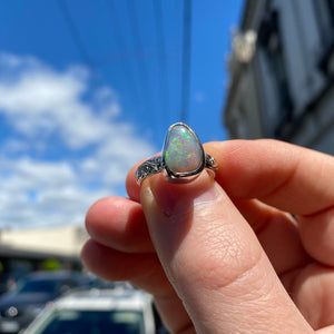 Sterling Silver Australian Opal ring