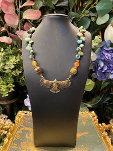 African Turquoise Eagle necklace