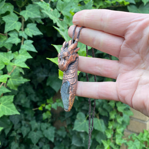 Dragon Totem pendant with Green Tourmaline