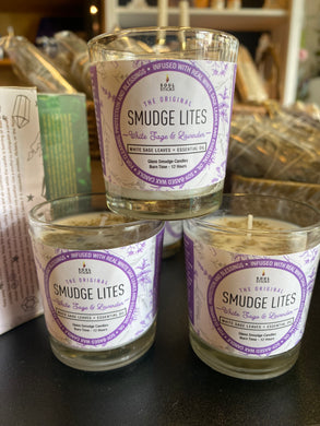 Smudge Lite - White Sage & Lavender votive candle