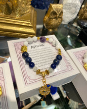 Load image into Gallery viewer, Goddess Athena crystal bead bracelet