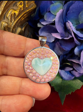 Larimar Heart pendant