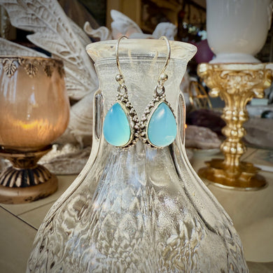 Blue Chalcedony earrings