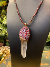 Load image into Gallery viewer, Lemurian Quartz crystal necklace