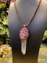 Load image into Gallery viewer, Lemurian Quartz crystal necklace