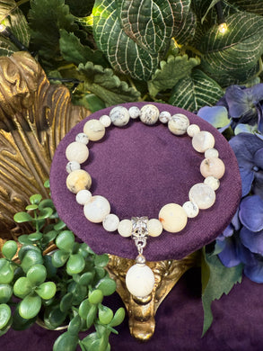 Dendritic Opal crystal bracelet - Increased intuition and spiritual awareness
