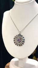 Load image into Gallery viewer, Aaron Hofman Original - Hand forged Daisy/ Zircon pendant