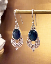 Load image into Gallery viewer, Iolite crystal earrings