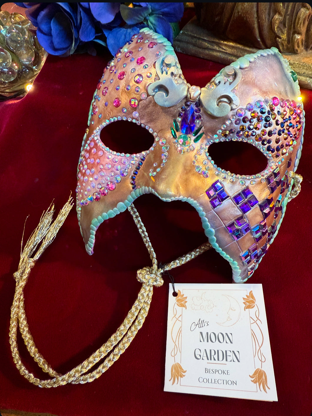 Alli’s Moon Garden Bespoke Masquerade Mask