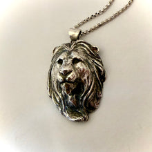 Load image into Gallery viewer, Lion Totem Silver pendant and chain