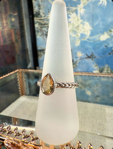 Citrine Sterling silver ring