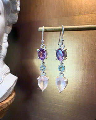 Multi stone earrings