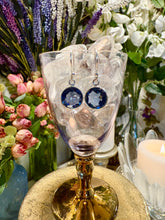 Load image into Gallery viewer, Faceted Round Iolite Crystal earrings