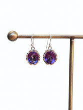 Load image into Gallery viewer, Faceted High grade Amethyst earrings