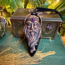 Load image into Gallery viewer, King Relic Pendant with Faceted Ruby and Black Obsidian Arrowhead