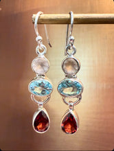 Load image into Gallery viewer, Multi stone drop earrings