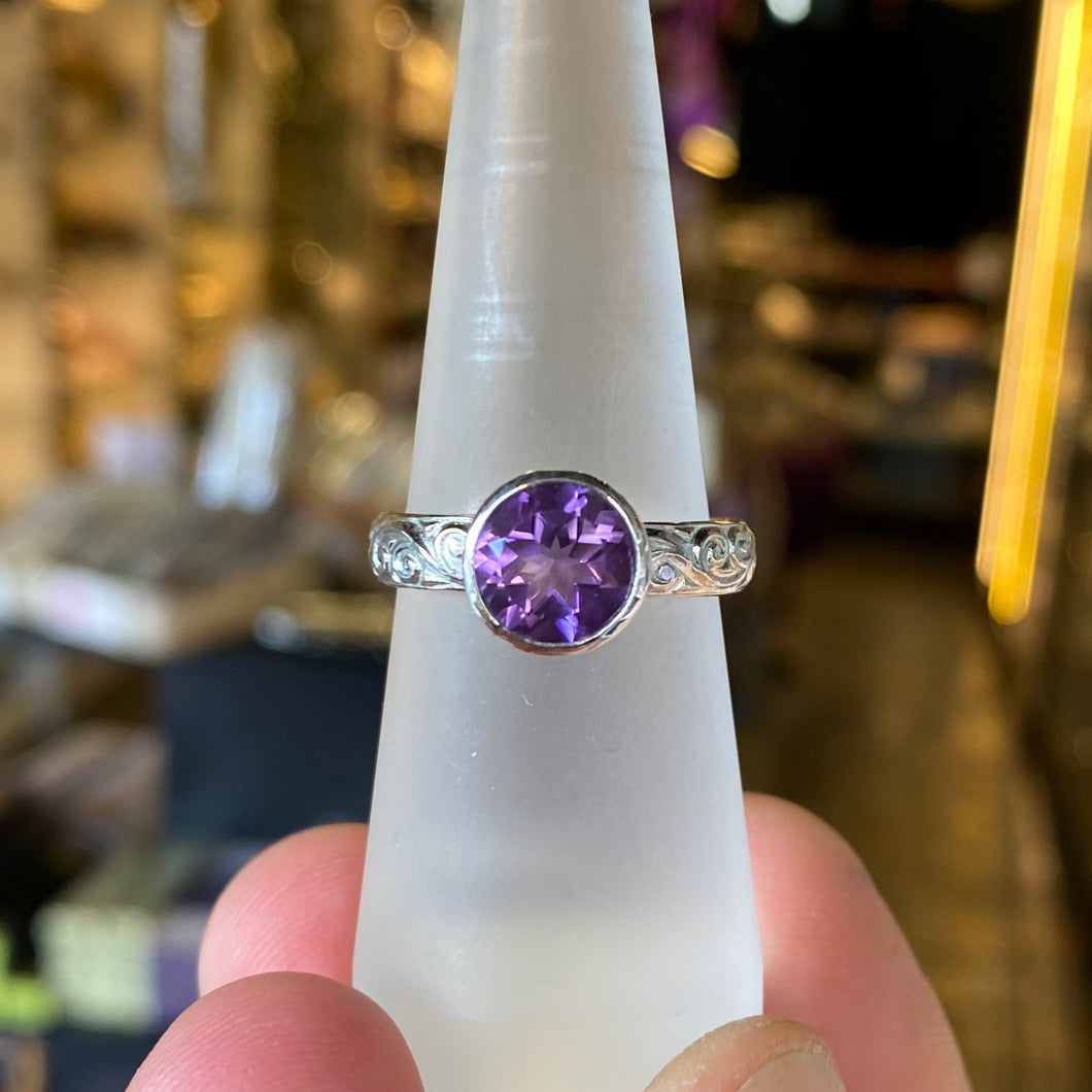 Sterling Silver Amethyst Ring