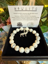 Load image into Gallery viewer, Howlite Crystal bead bracelet