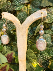 Baroque Pearl sterling silver earring