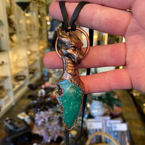 Dragon Totem with Chrysoprase Relic Necklace
