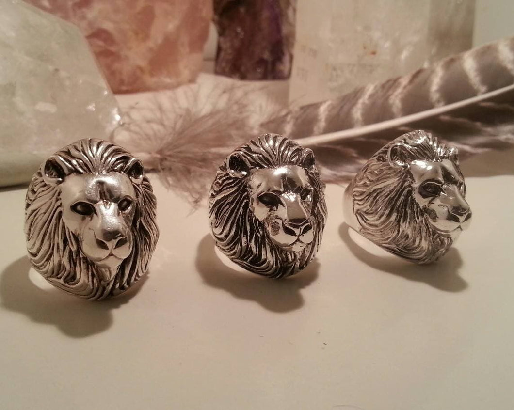 Lion Totem Silver Ring
