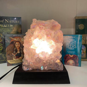 Aura Plated Amethyst Crystal Lamp