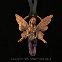 Load image into Gallery viewer, Faerie with Vera Cruz Amethyst and Labradorite Necklace