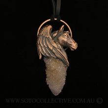 Load image into Gallery viewer, Pegasus Totem Relic Pendant with Spirit Quartz