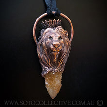 Load image into Gallery viewer, Crowned Lion Totem pendant