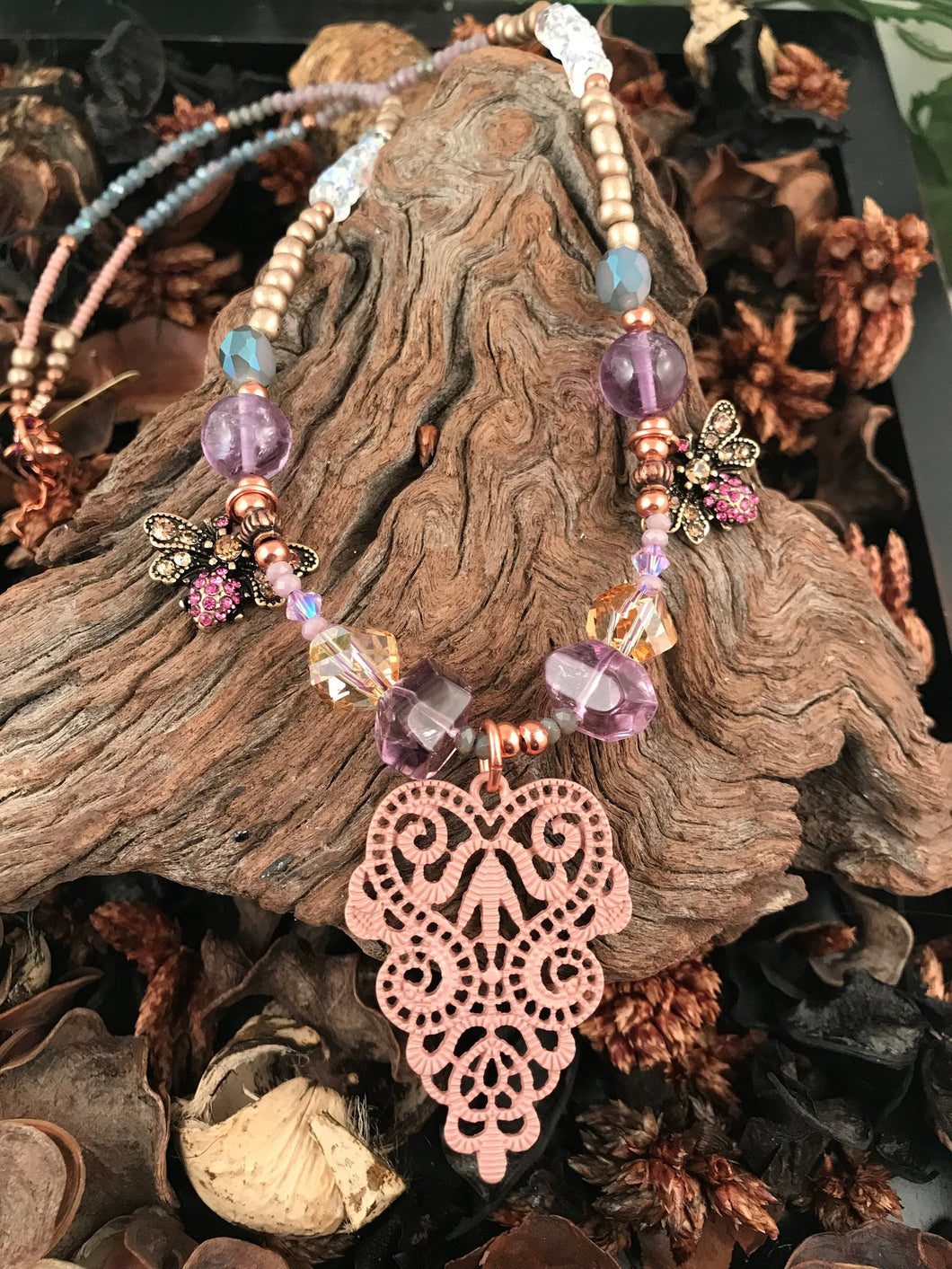 Decorative Gem beaded necklace