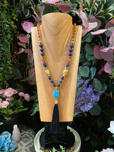 Lapis Lazuli Egyptian themed Mala