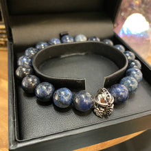 Load image into Gallery viewer, Dumortierite crystal unisex bracelet
