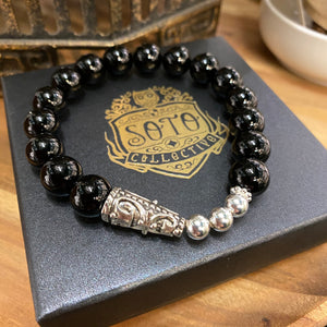 Black Obsidian crystal bracelet