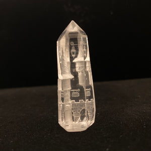 Intaglio carved Clear Quartz gemstone