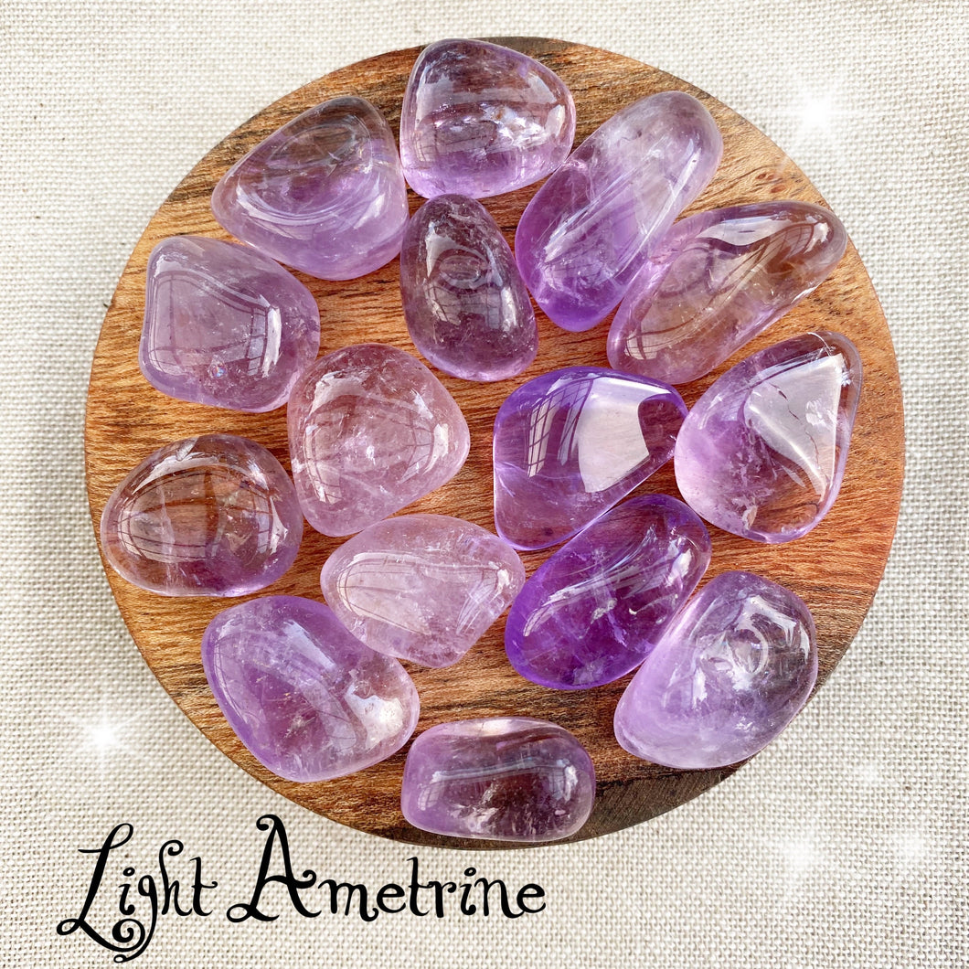 Light Ametrine tumbled stone