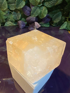 Golden Calcite Rhombohedron