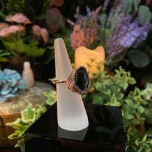 Load image into Gallery viewer, Agate Geode and Copper Ring