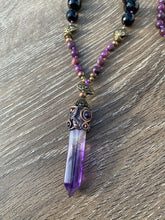 Load image into Gallery viewer, Amethyst point Mala necklace